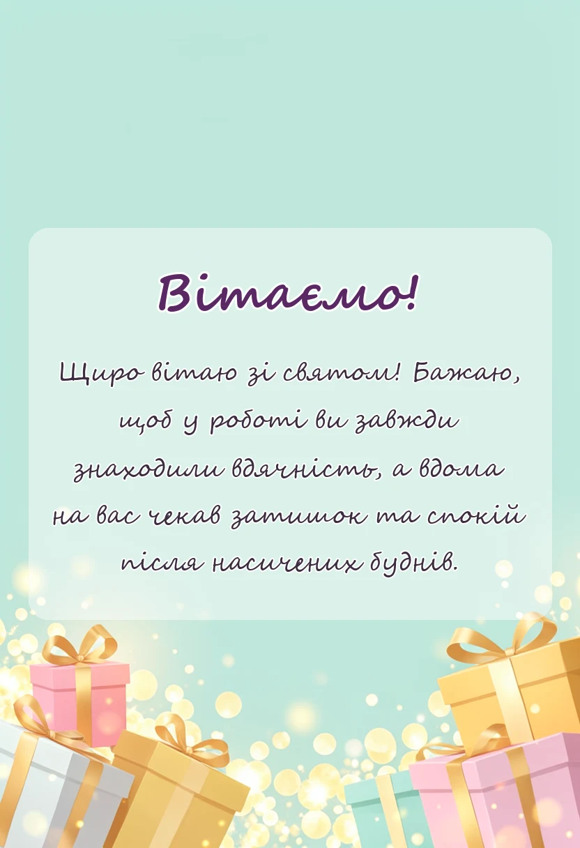 листівка з побажанням - привітання з днем соціального працівника