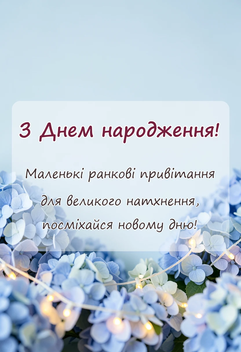 унікальна листівка - позитивні картинки з добрим ранком