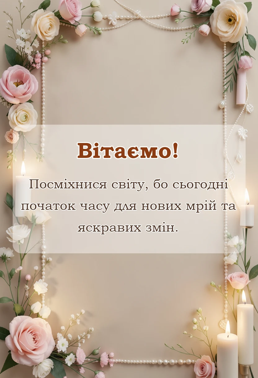 листівка з побажанням - привітання з першим днем весни