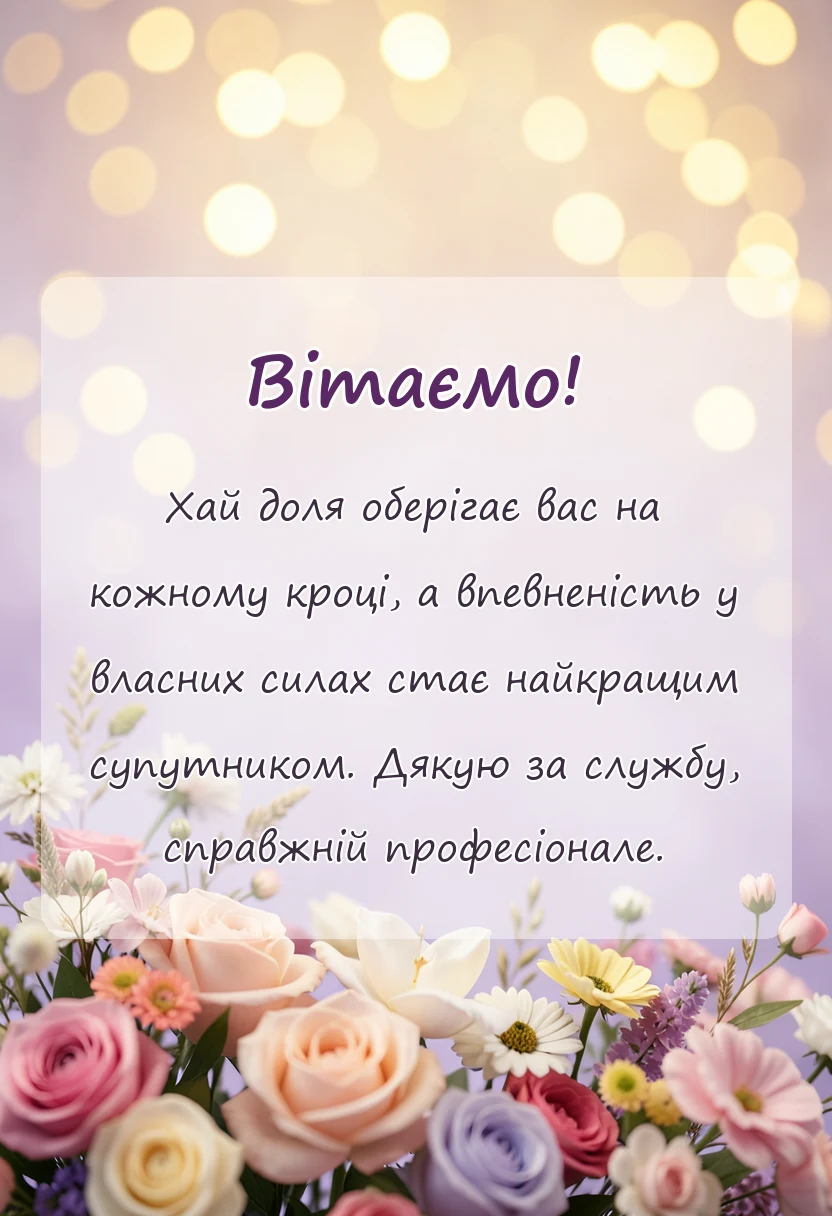 унікальна листівка - привітання з професійним святом сбу