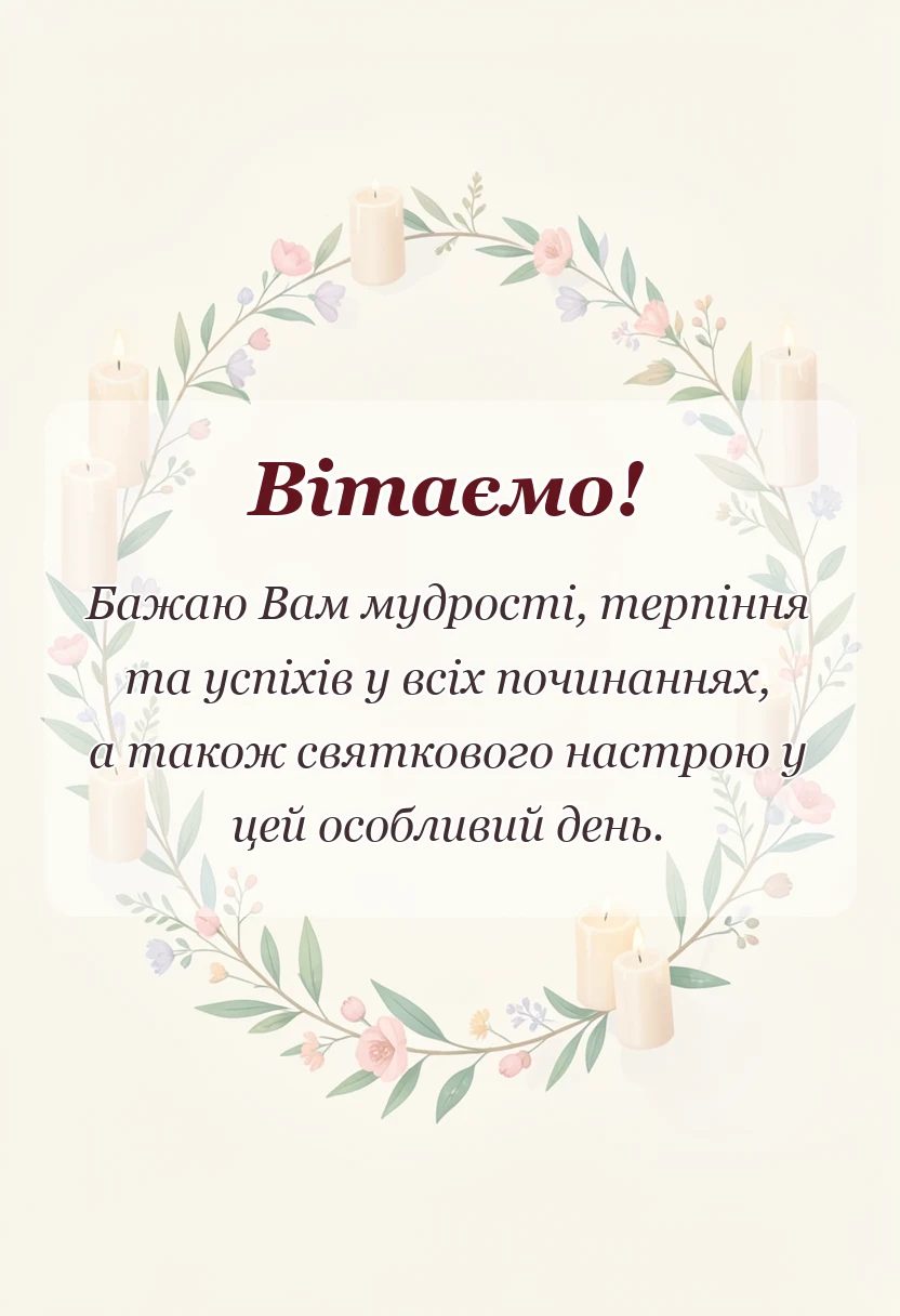 красива листівка: привітання з днем батька своїми словами