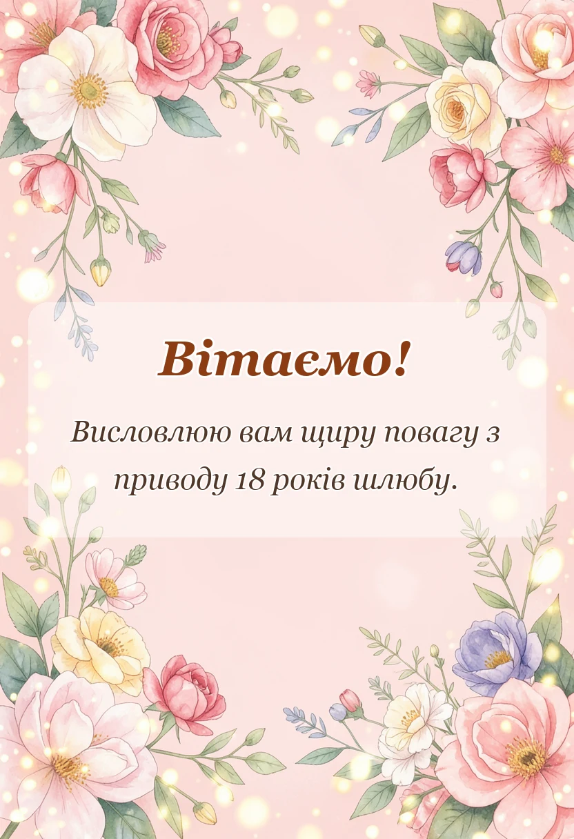 унікальна листівка - привітання на бірюзове весілля