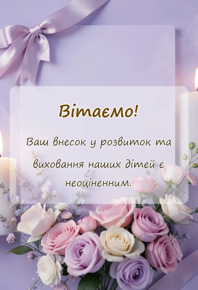 унікальна листівка - слова подяки вихователю