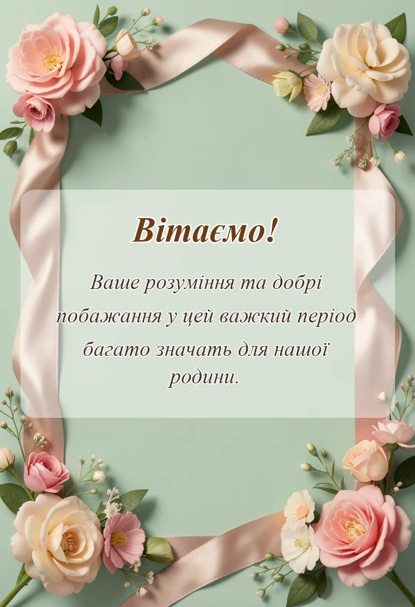 святкова картинка: подяка за співчуття з приводу смерті