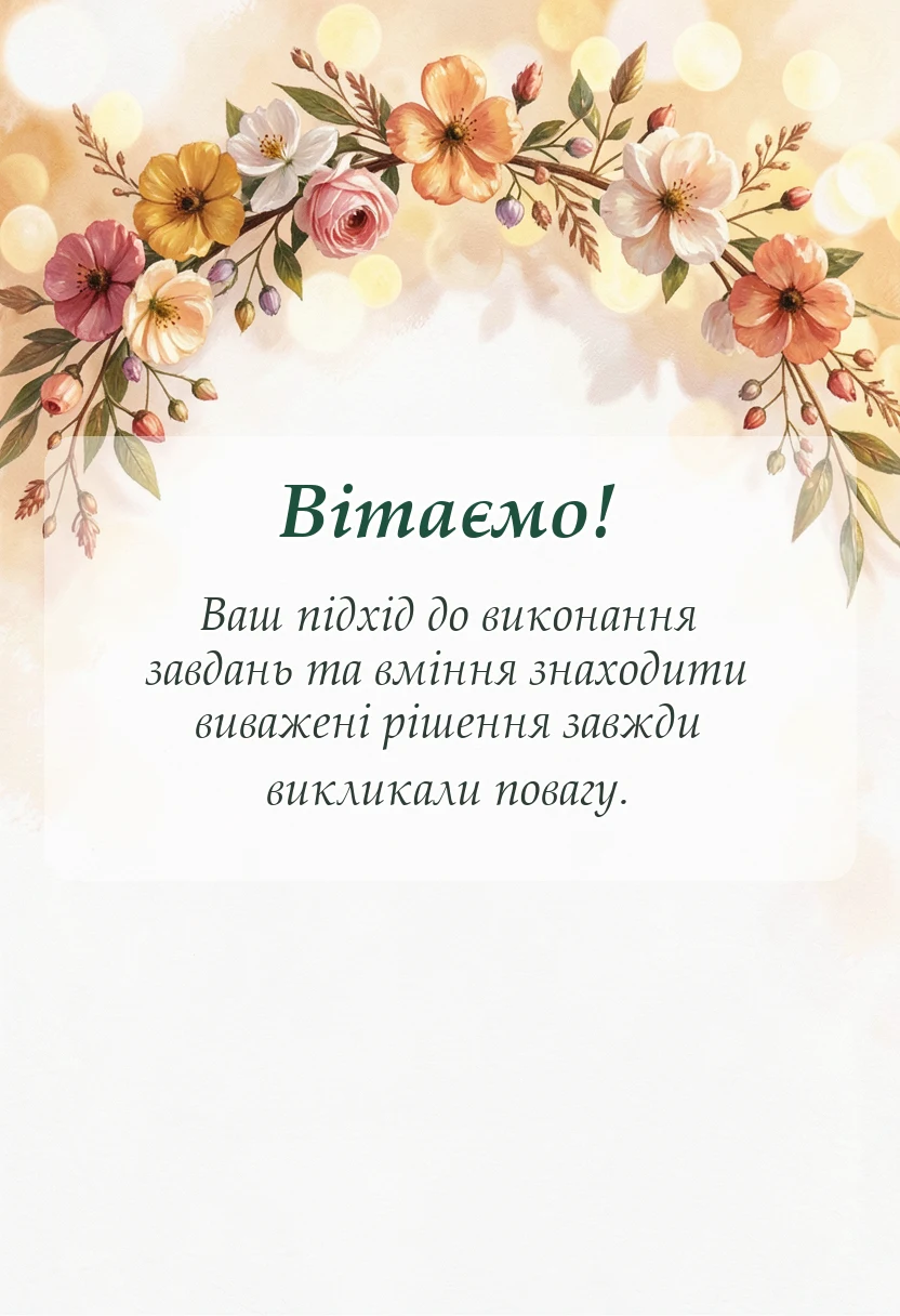 вітальна листівка - прощальні слова при звільненні з роботи колезі