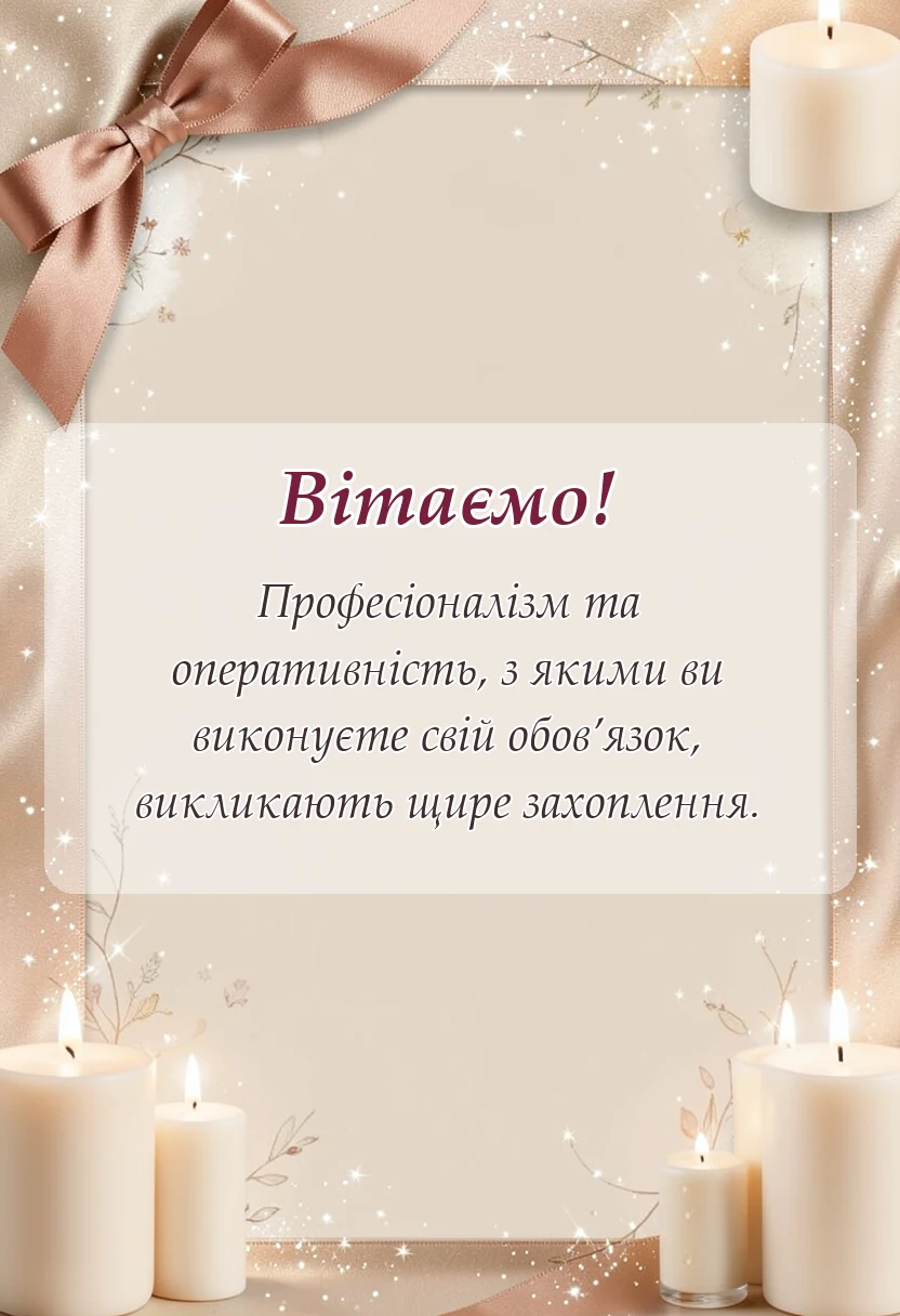 красива листівка: подяка пожежникам своїми словами