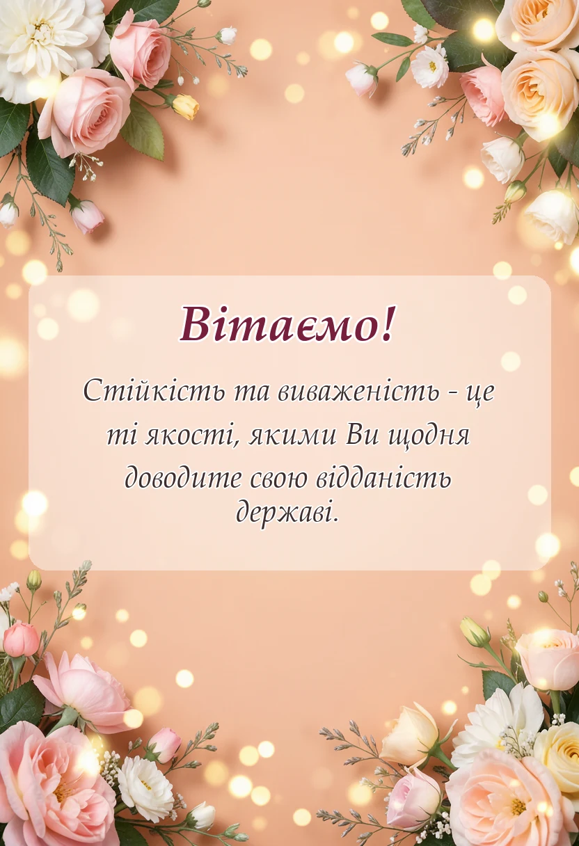 унікальна листівка - привітання з професійним святом сбу