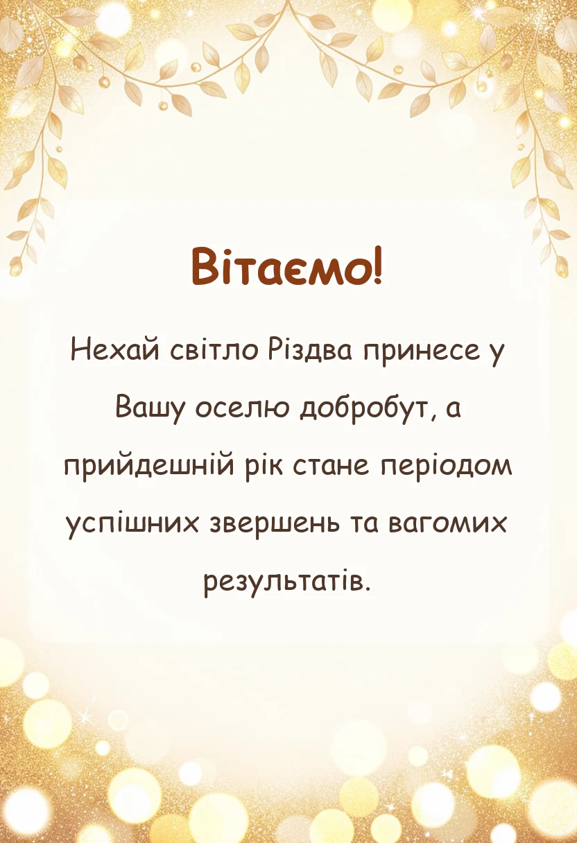 красива листівка: короткі привітання з різдвом христовим своїми словами