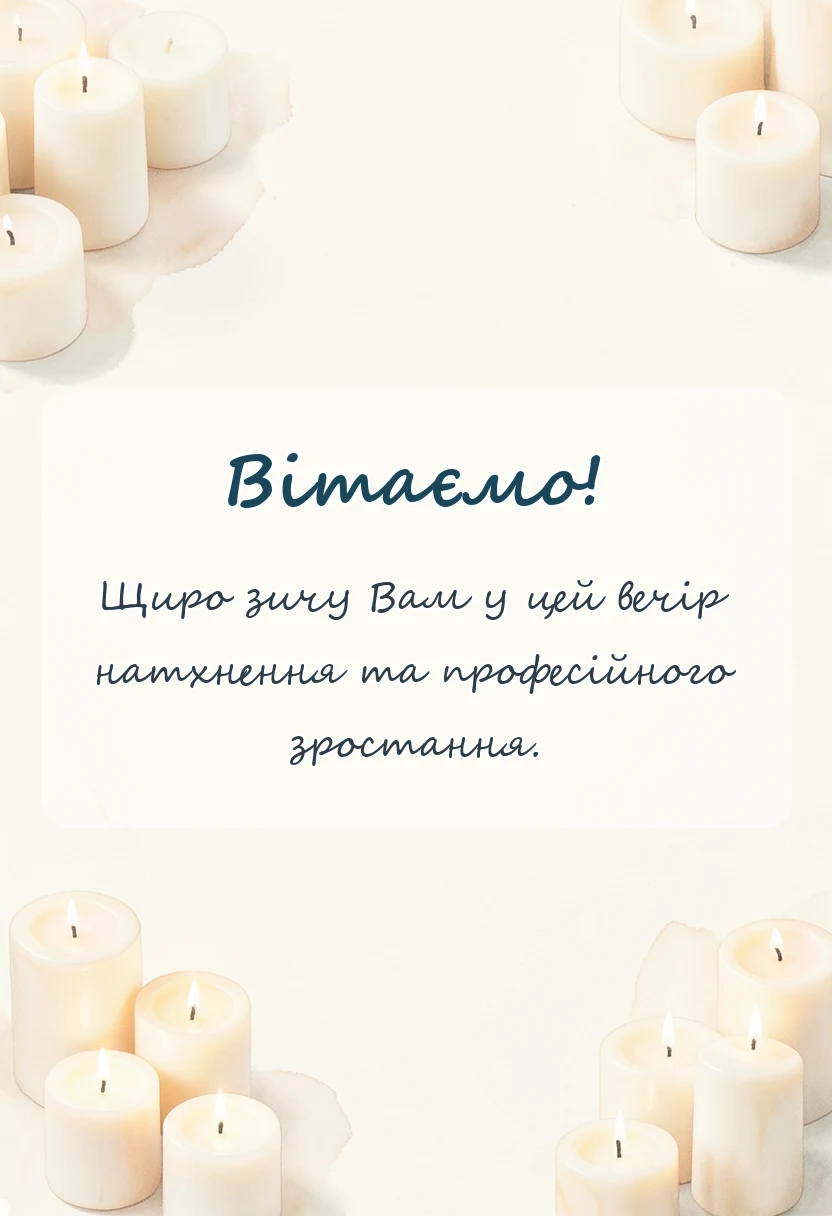 листівка з побажанням - привітання зі старим новим роком українською мовою своїми словами