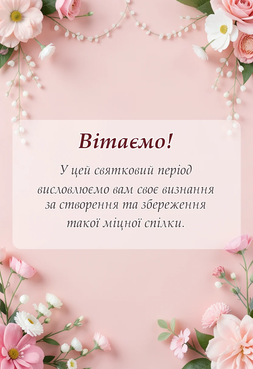 листівка з побажанням - привітання зі срібним весіллям у прозі