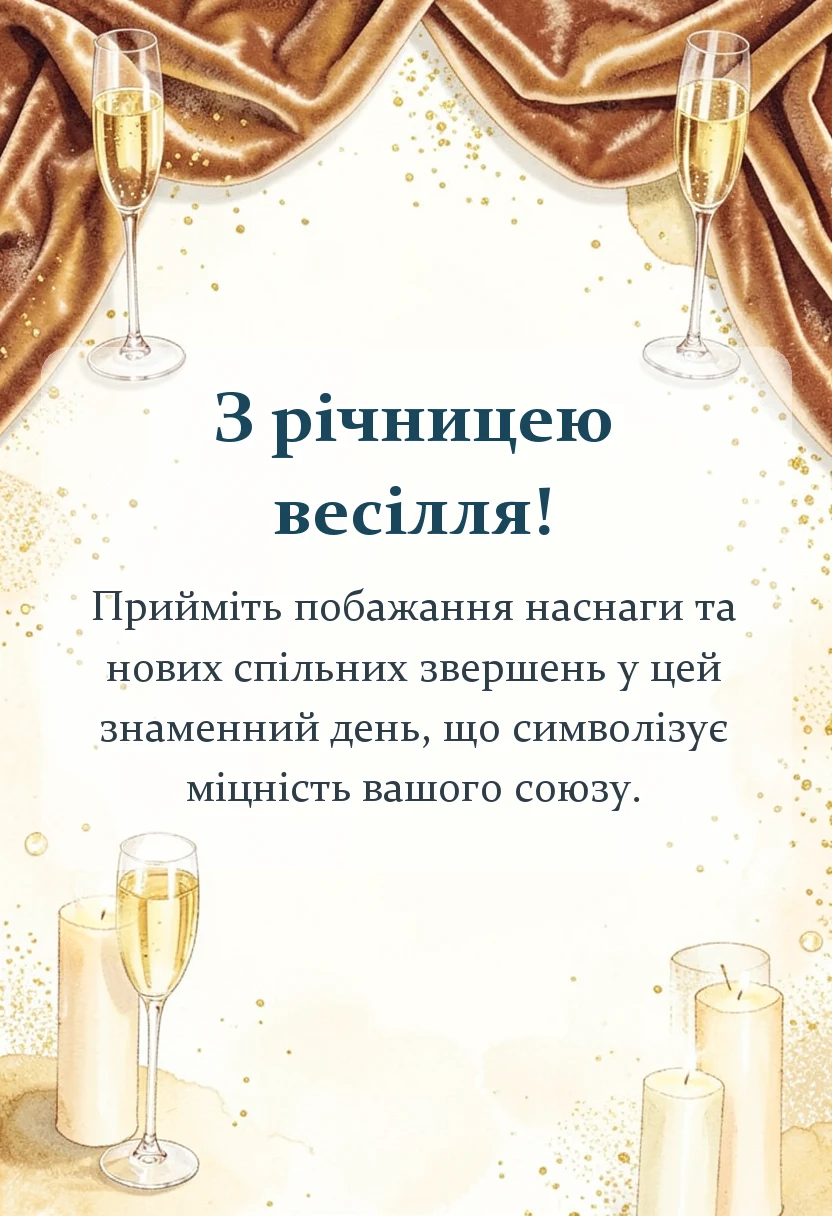 вітальна листівка - картинки з річницею весілля