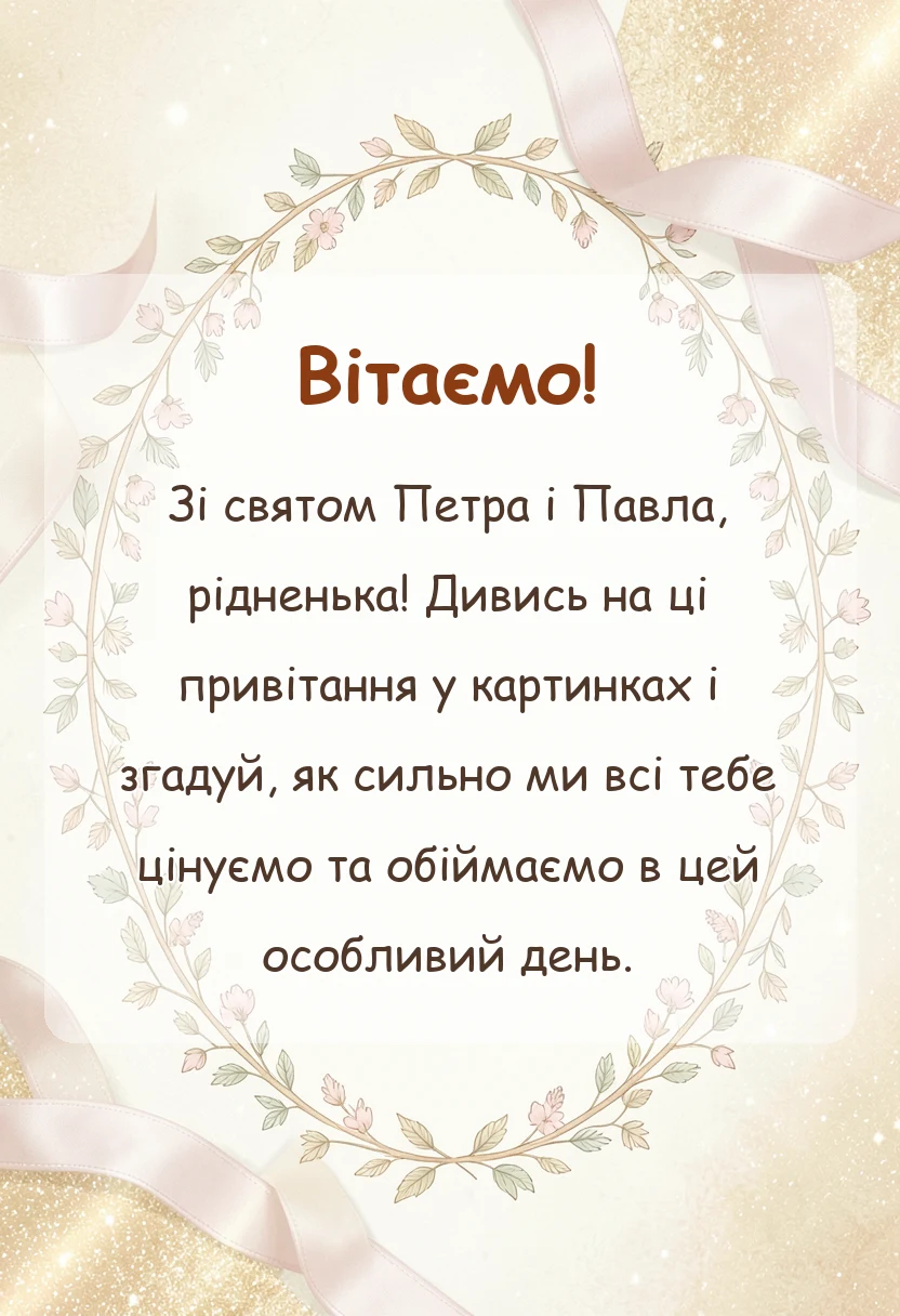 унікальна листівка - картинки з петром і павлом