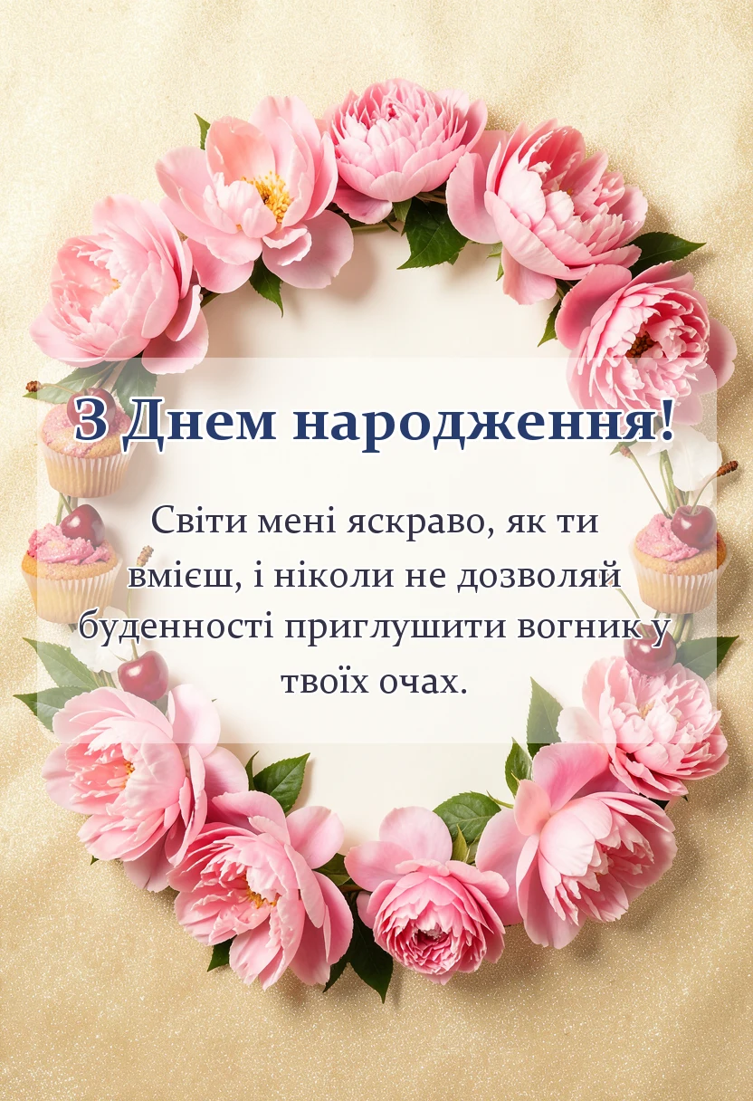унікальна листівка - круті привітання з днем народження своїми словами