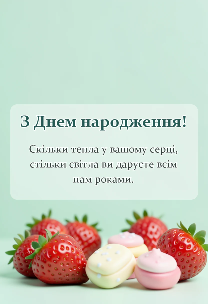унікальна листівка - привітання з днем народження старій людині