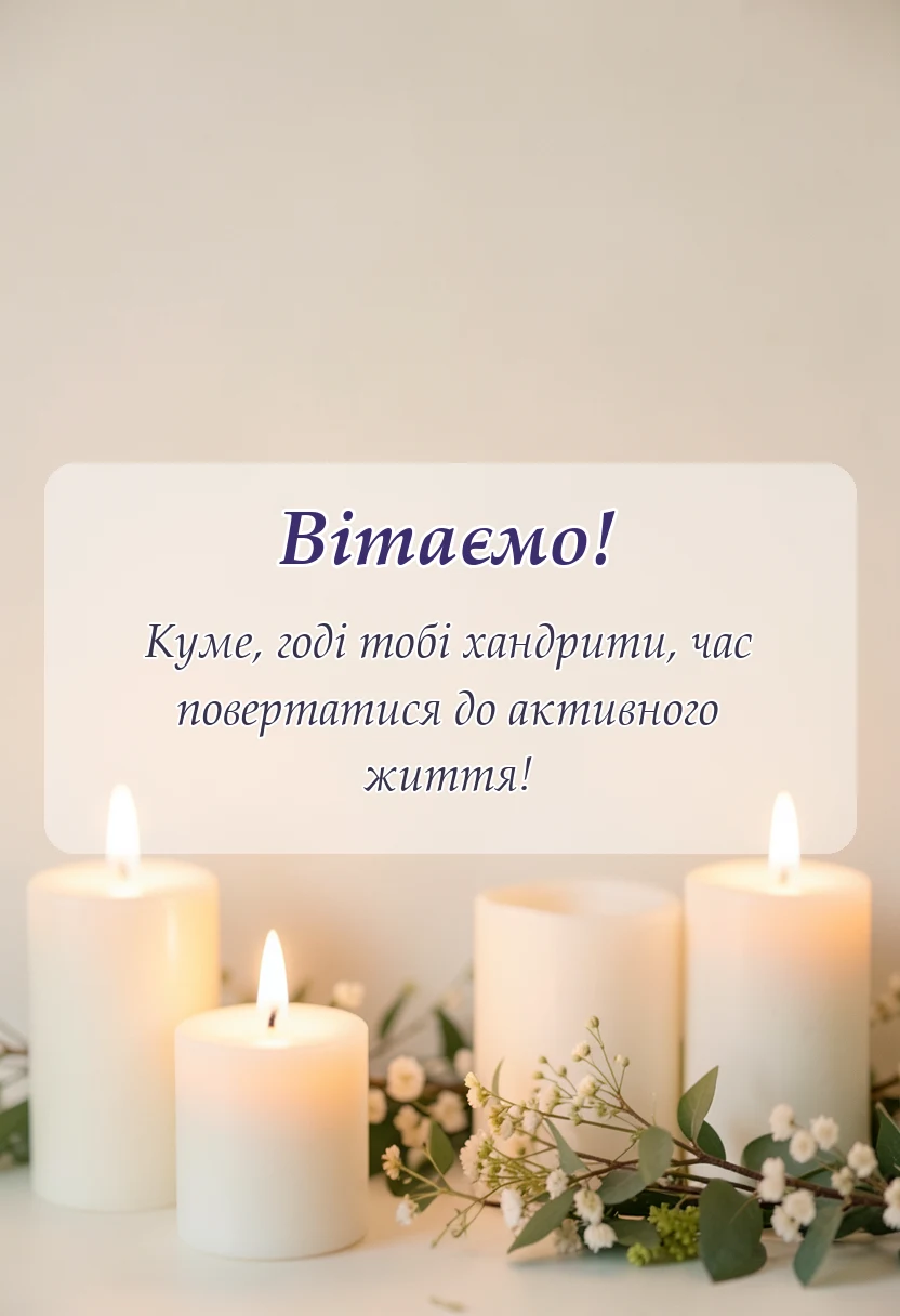 вітальна листівка - побажання одужання і здоровя