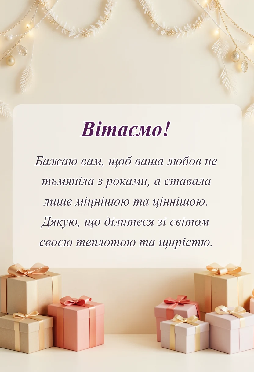 красива листівка: картинки на нікелеве весілля