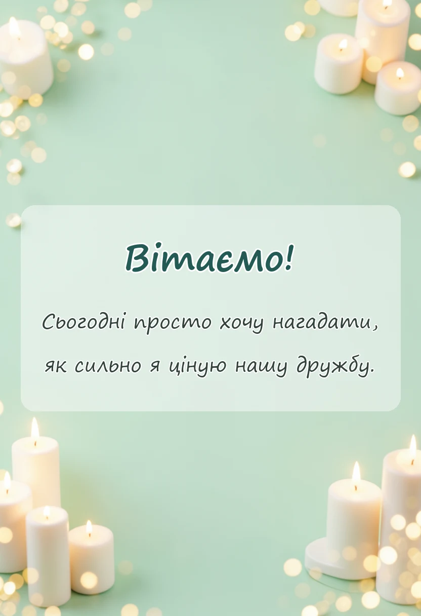 вітальна листівка - слова подяки друзям