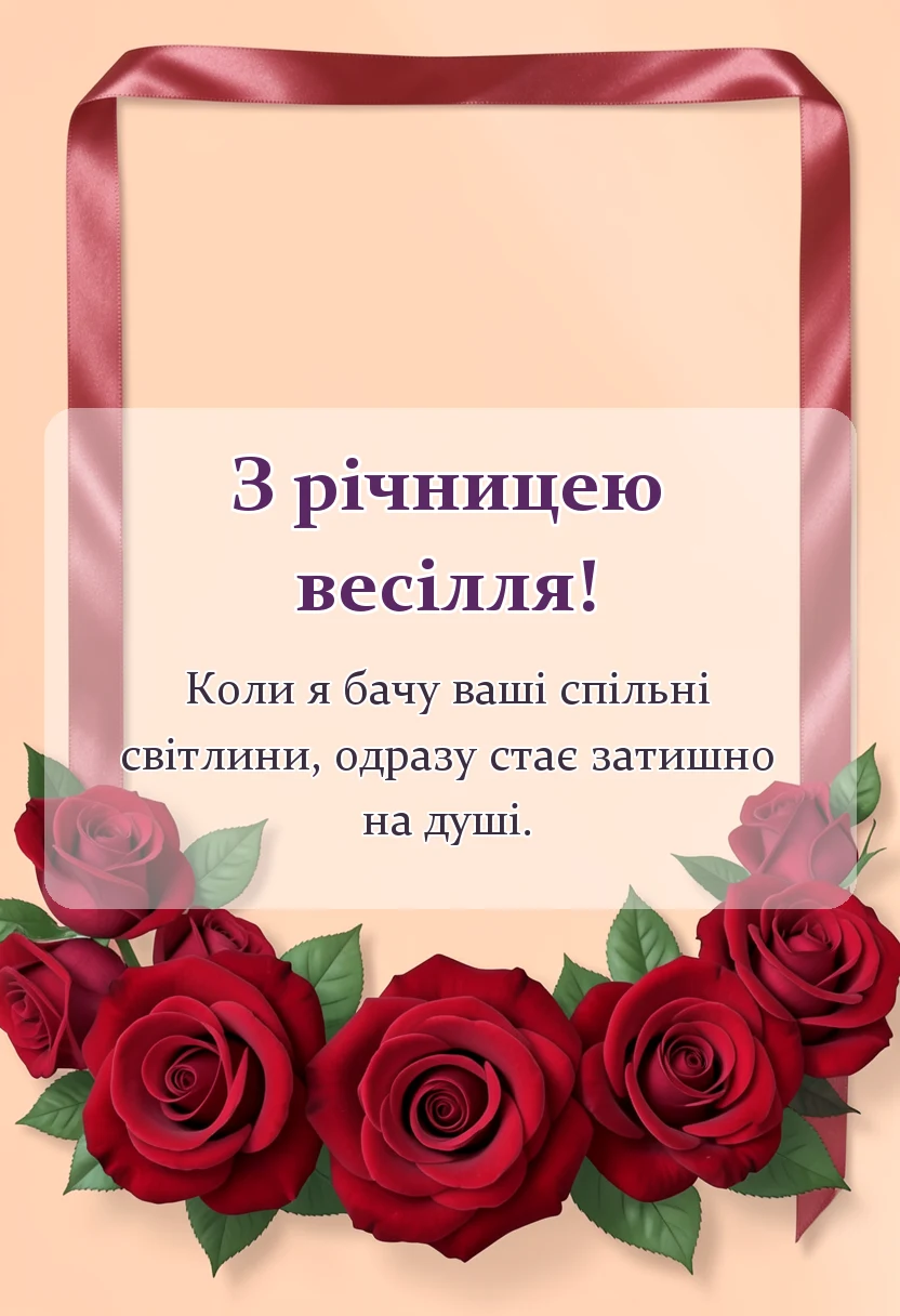 красива листівка: картинки з річницею весілля