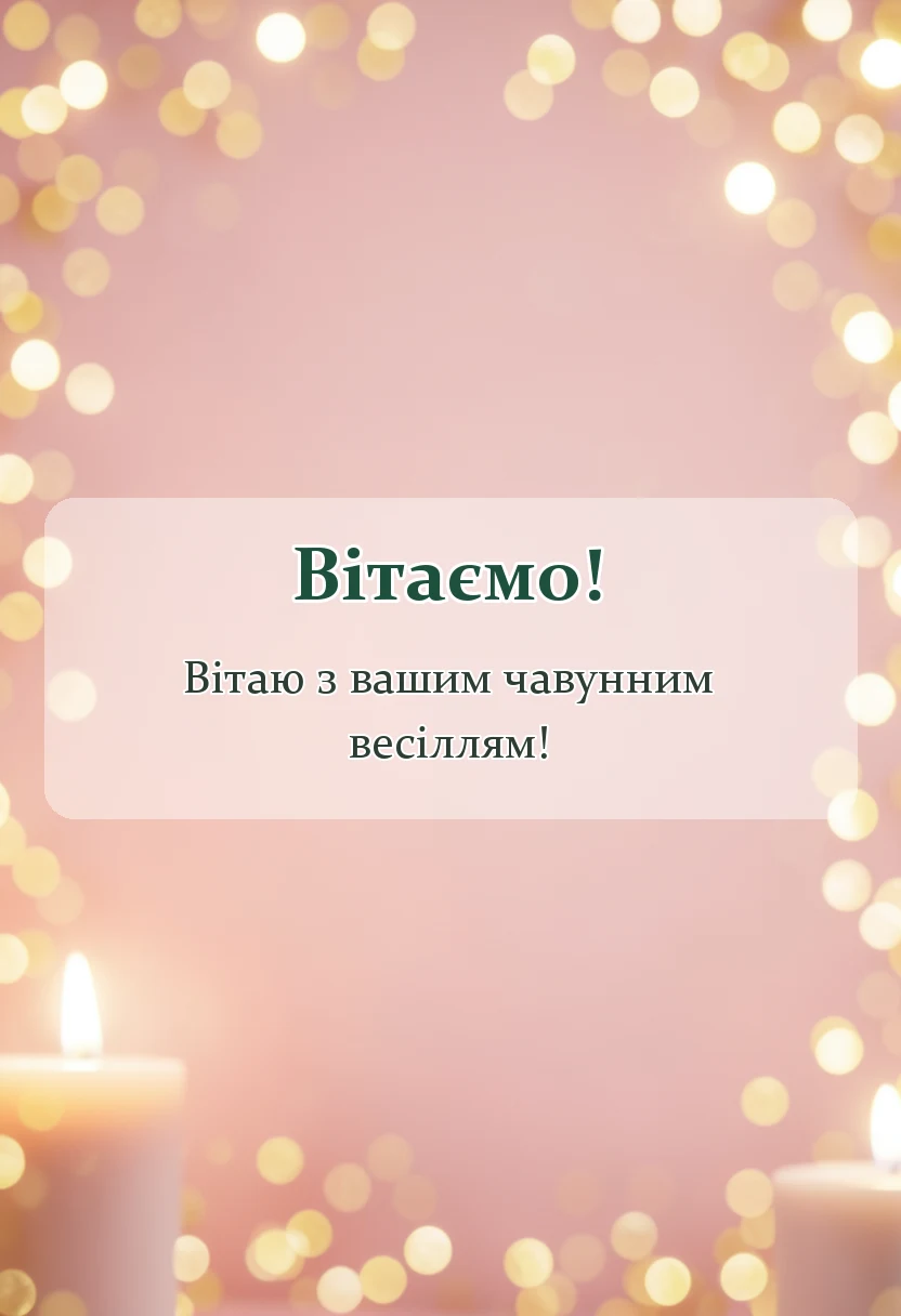 вітальна листівка - картинки чавунного весілля