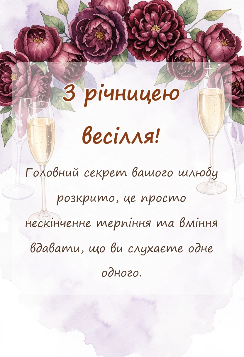 вітальна листівка - картинки з річницею весілля