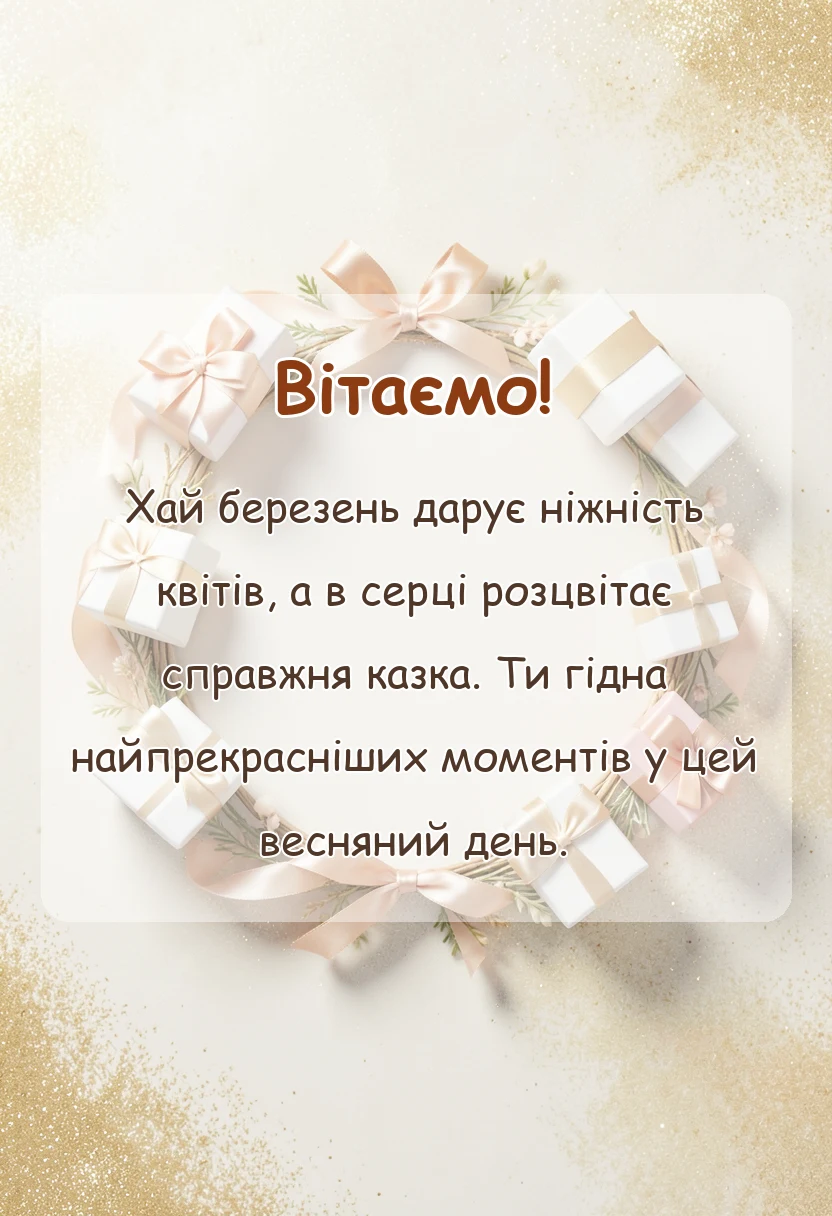 вітальна листівка - картинки з 8 березня