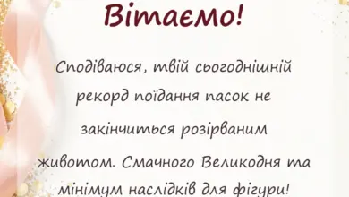 унікальна листівка - привітання з великоднем