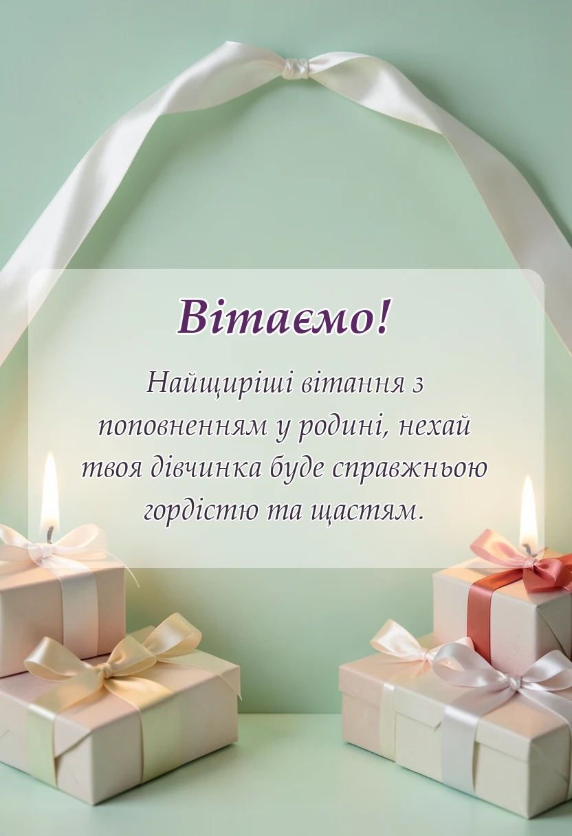 вітальна листівка - картинки з народженням донечки