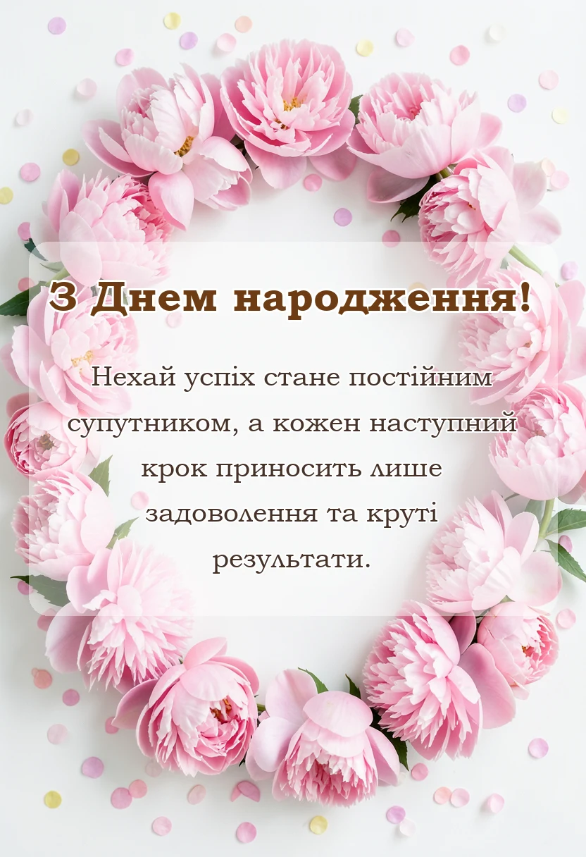 унікальна листівка - круті привітання з днем народження своїми словами