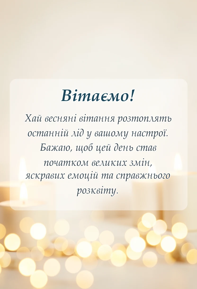 красива листівка: картинки з першим днем весни