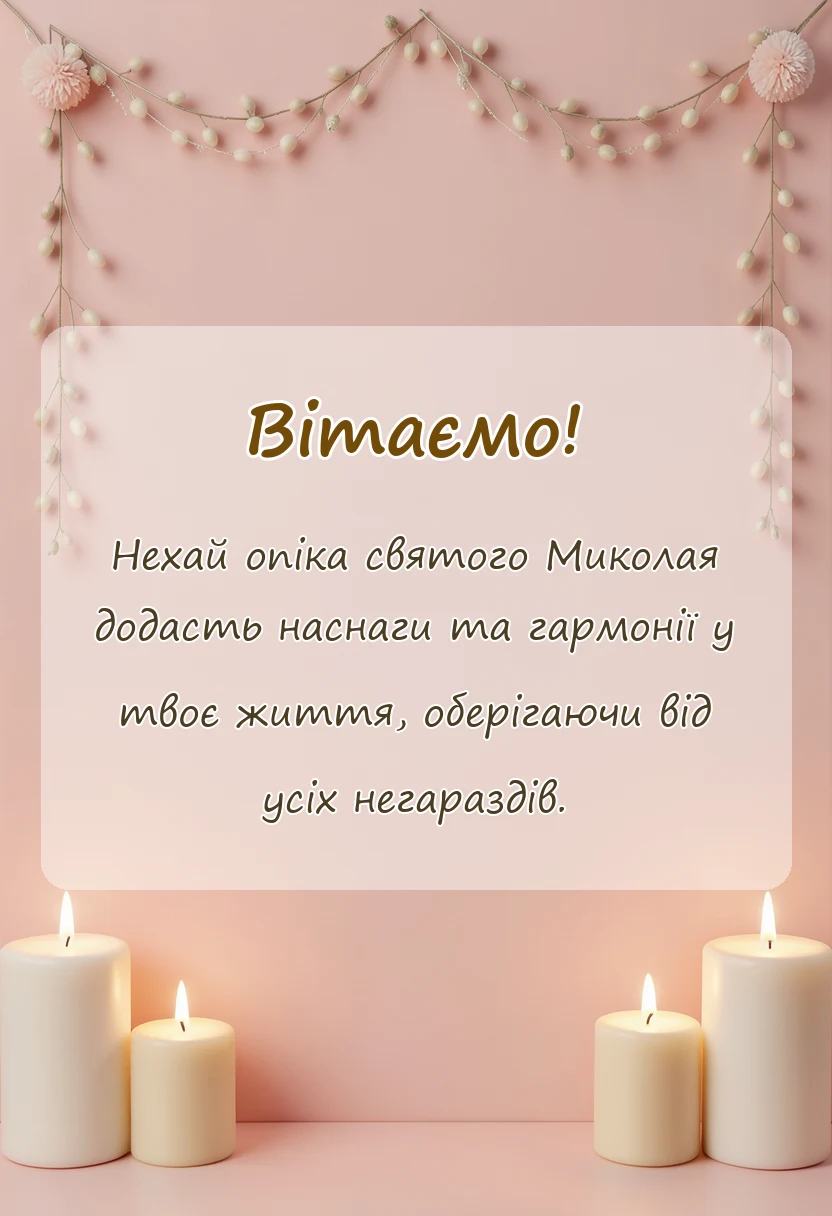 листівка з побажанням - листівки з днем святого миколая чудотворця літнього