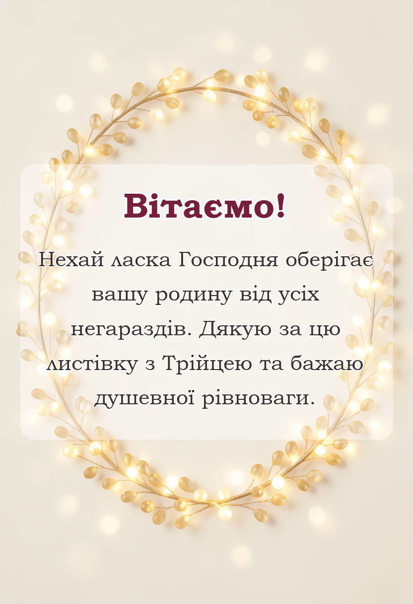 святкова картинка: привітання з трійцею картинки