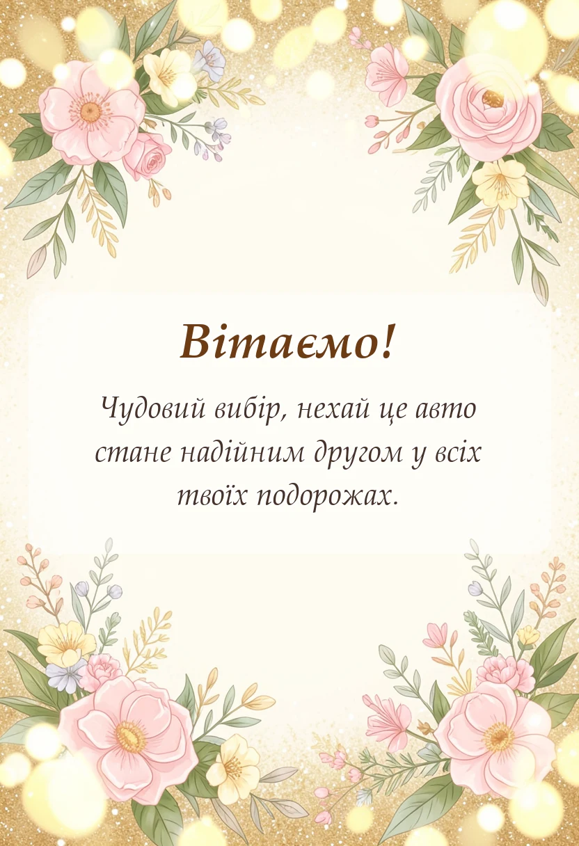вітальна листівка - картинки з покупкою машини в прозі
